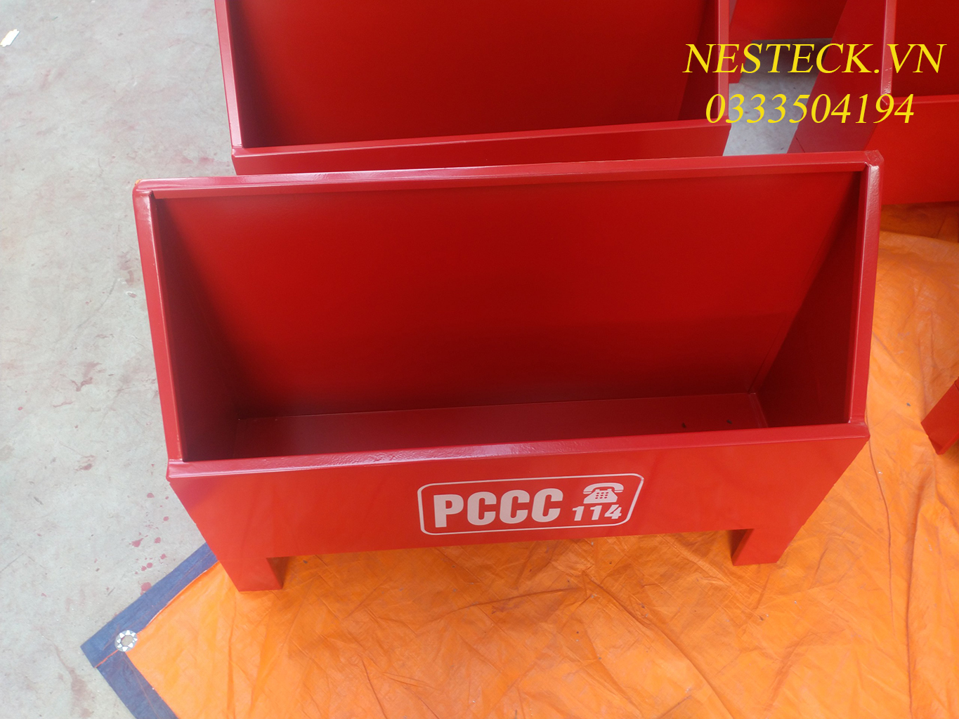 Kệ đựng bình chữa cháy KT 500x500x200x1.2mm giá rẻ c