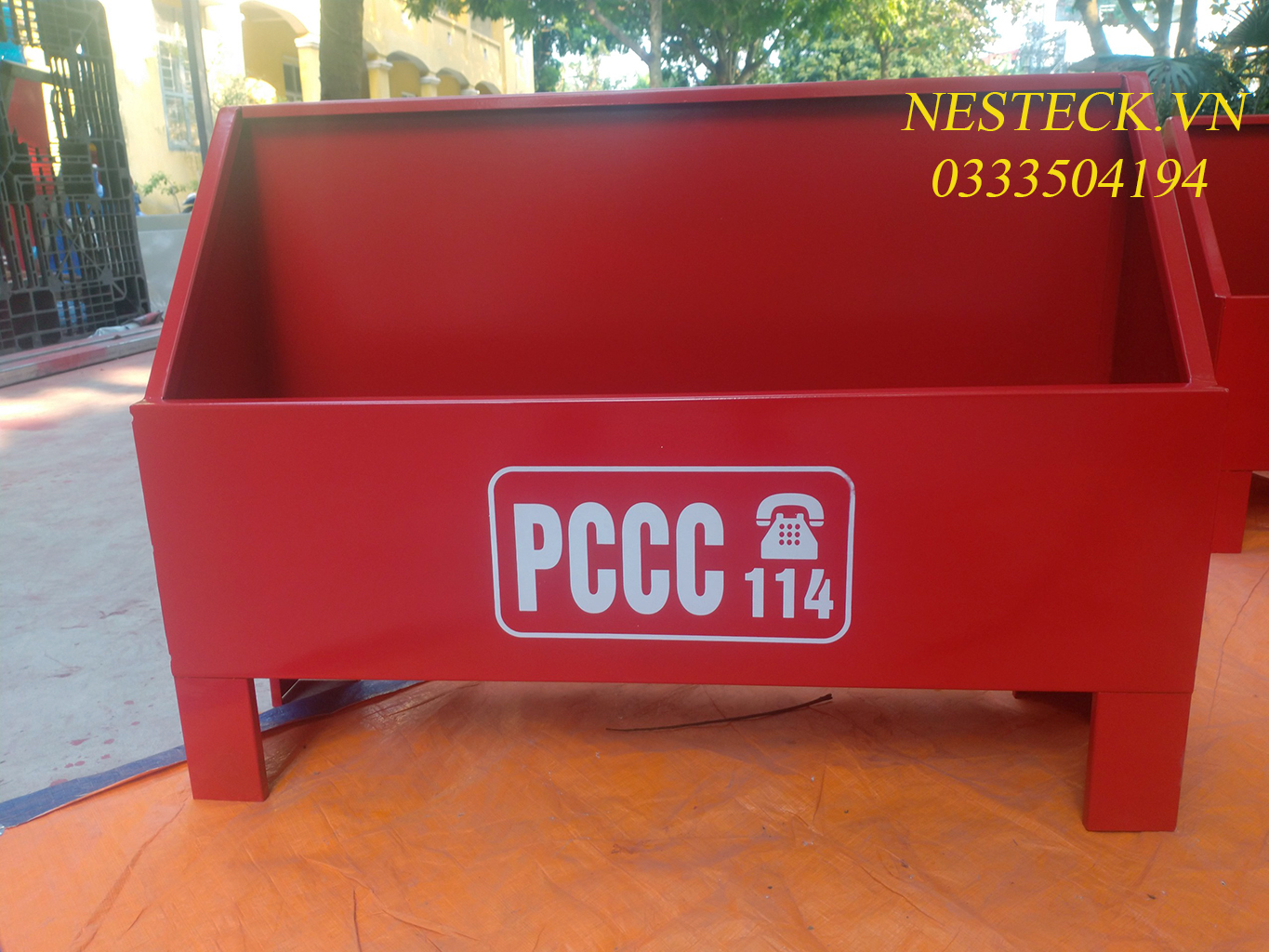 Kệ đựng bình chữa cháy KT 500x500x200x1.2mm giá rẻ e
