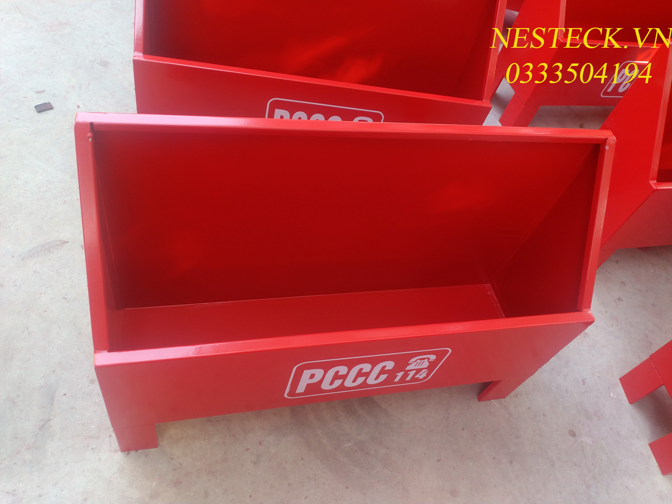 Kệ đựng bình chữa cháy KT 500x500x200x1.2mm giá rẻ g