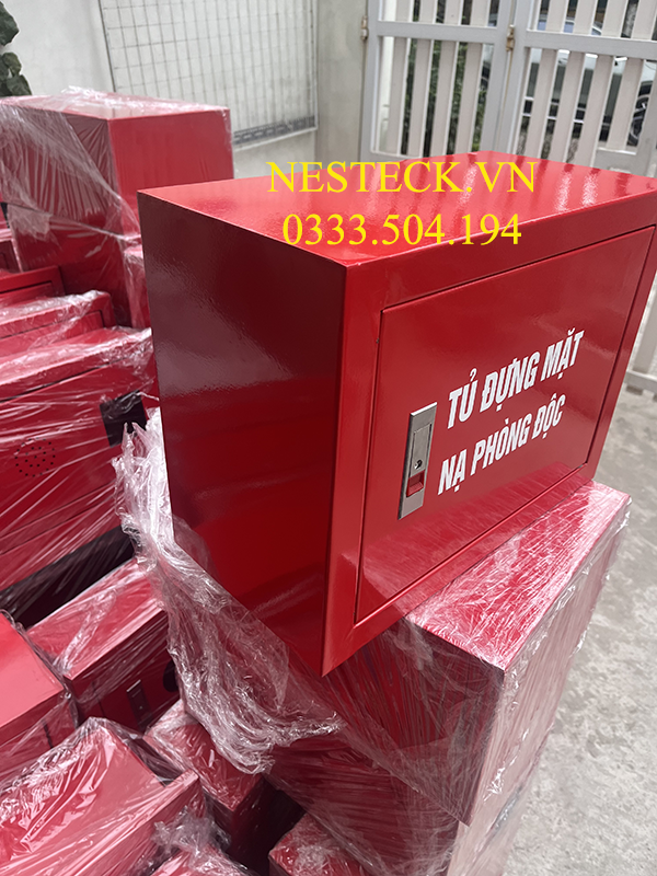 Tủ đựng mặt nạ phòng độc kích thước 400x300x200mm