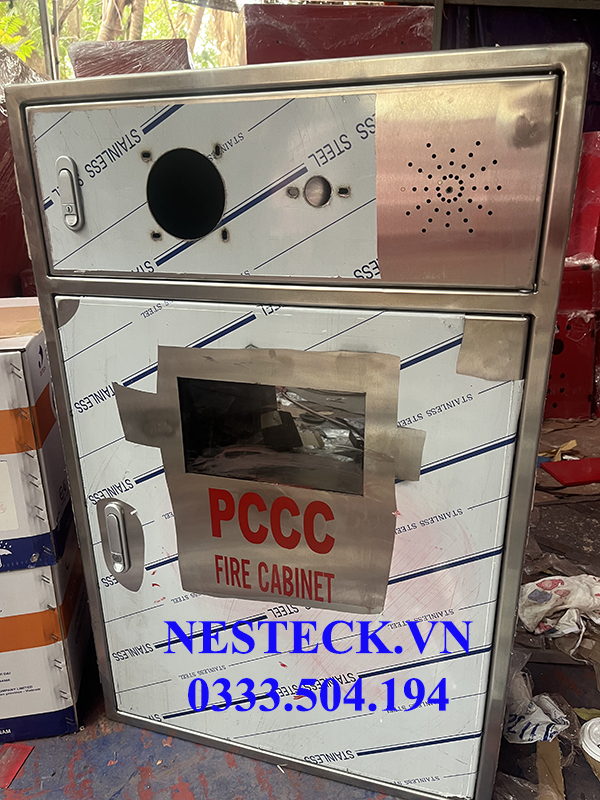 Tủ PCCC inox có tổ hợp kích thước 700x500x250x1.0mm