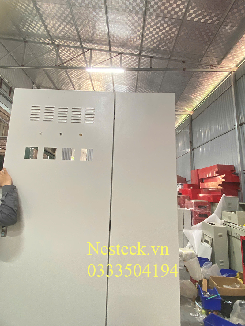 Tủ điện trong nhà sơn tĩnh điện kích thước 1600x600x350x1,2mm