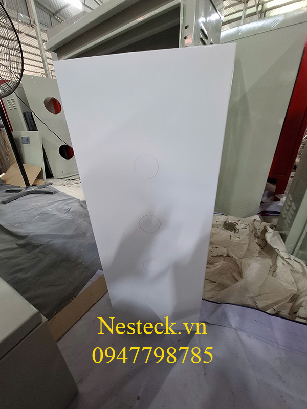 Tủ điện 1 cánh trong nhà 500x300x250mm sơn tĩnh điện màu trắ