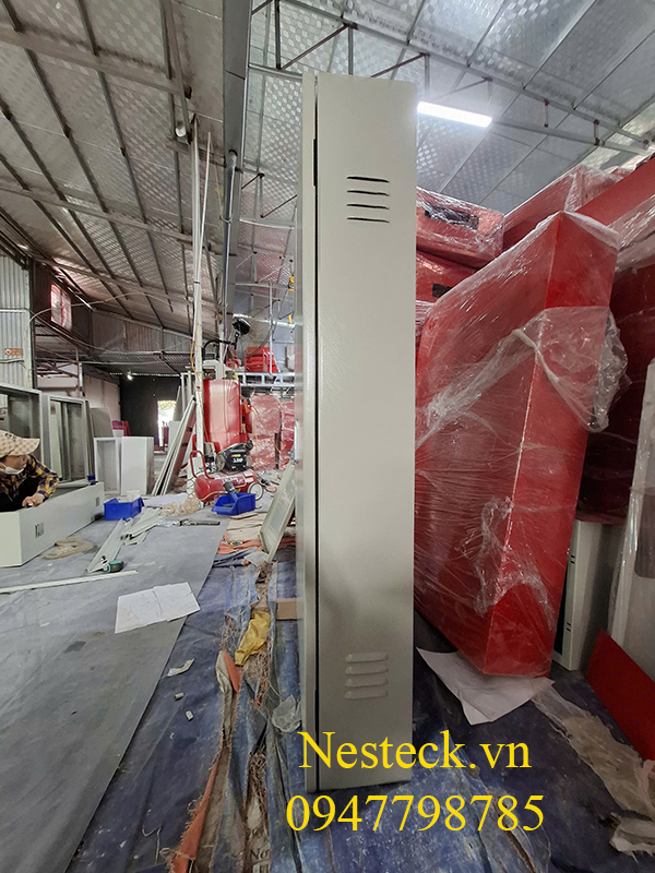 Tủ điện kim loại 2 cánh 1400x800x250mm sơn ghi sần bền đẹp g
